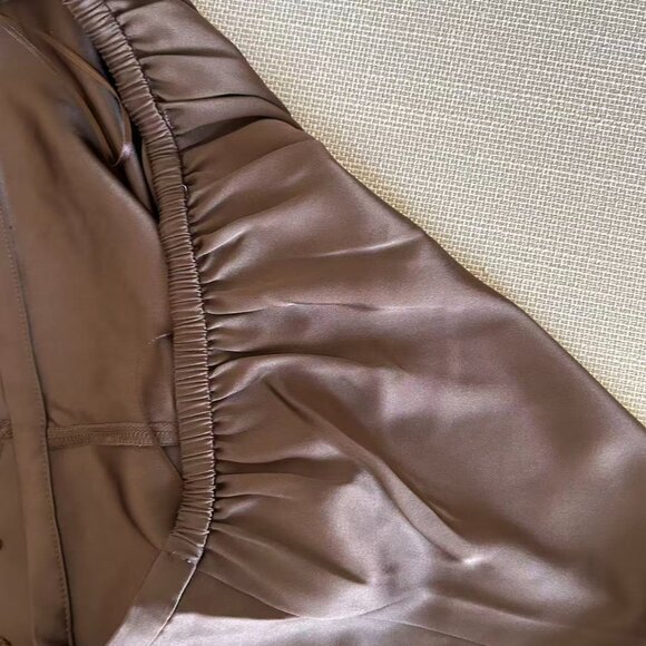 BEST Reformation Fern Satin Short Small  Pinecone Cafe Lace French Causal - Picture 10 of 11